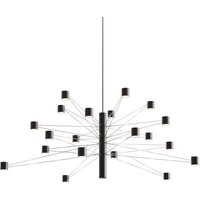 kdln LED hanging light POLAR 20.2, Ø 107 cm black 20-bulb dimmable