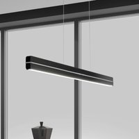 Bopp LED hanging light Switch, black, length 118 cm, metal