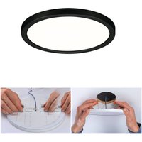 Paulmann Areo LED-panel rund svart 4000K Ø17,5cm