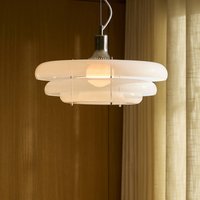 MARKET SET Sunset pendant light Ø 45 cm, misty white, glass, E27