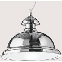 Cremasco Glänsande förkromad taklampa Scirocco