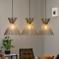 Opviq Pendant light Kirpi 3088 3-bulb linear black