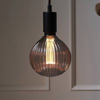 STAR TRADING LED-glob G125 Decoled E27 1W 2 000 K rökgrå