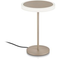 Knapstein LED-bordslampa Tilda, sandmetallic, geststyrning