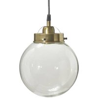 PR Home Normandy pendant light, Ø 20 cm, antique brass, glass
