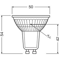 OSRAM LED-lampa PAR16 reflektor GU10 2,5W 100° 4.000K