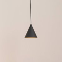 Euluna Suspension ZENITH, gris foncé, Ø 11 cm, métal, GU10