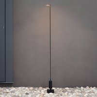 Luceplan LED path light Flia, 75 cm high, black, plastic