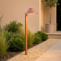 Lindby Capelo LED ground spike light, clay-coloured, 78 cm, IP65