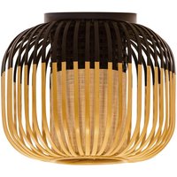 Forestier Bamboo XS ceiling light, Ø 27 cm, black