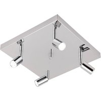 Busch Square LED ceiling light Karen 4-bulb