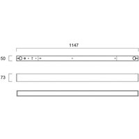 Sylvania Otao ceiling lamp, prismatic, Multipower, 830/840