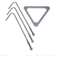 SLV Kit d'ancrages pour béton en acier inoxydable