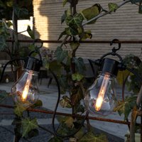 Konstsmide Christmas LED solar fairy lights, 4.2W, Amber, IP44, 1800K