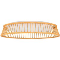 EGLO LED-taklampa Luppineria träfläta Ø45cm