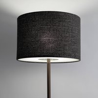 Euluna Lampe sur pied Amarela, noir mélangé, textile, E27