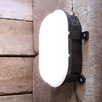 Deko-Light Luminaire pour pièces humides LED Sotano, noir, interrupteur DIP