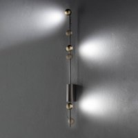 Sil-Lux LED-vägglampa Magnetic C, brons/guld