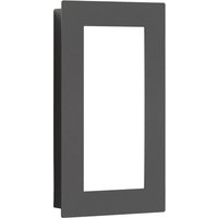 LCD LED-utomhusvägglampa 3008, grafit