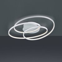 Trio Lighting Gale LED ceiling lamp, 60 cm, matt white