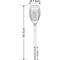 Globo LED-markspettslampa 33536-3, ficklampa, svart, set om 3