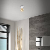 Briloner Tepel ceiling light for bathrooms IP44 E27 matt chrome