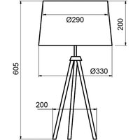 Aluminor Tropic bordslampa svart, kabel gul