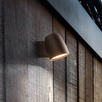 Bover LED-utomhusvägglampa Nut, terrakotta, aluminium/stål