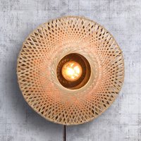 GOOD & MOJO Kalimantan vägg, naturlig/svart, Ø 44cm