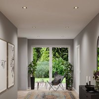 Paulmann LED Recessed Light Cole Coin Black/Gold Angular IP44 Dimmable 3x