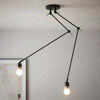 HighLight Taklampa Rod 2 lampor, svart