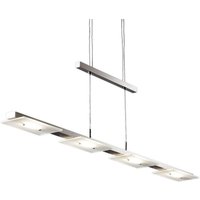 LED-Pendel Dina, 4-fl., nickel, höhenverstellbar, 3.000 K