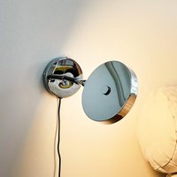 Applique murale LED Dyberg Larsen Starlight, chrome Ø 14 cm, à intensité
