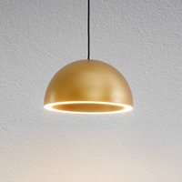 LOOM DESIGN LED hanging light Curve gold-coloured aluminium Ø 14 cm