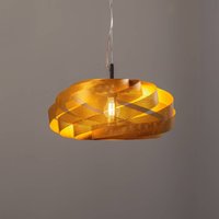 Euluna Vento hänglampa, guldfärgad, Ø 50 cm