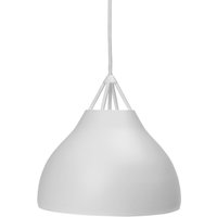 Dyberg Larsen Pyra hanging light, Ø 23 cm, white, metal
