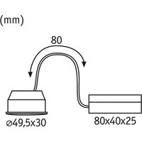 Paulmann Coin Nova Plus encastré 38° 6,3W 2 700K