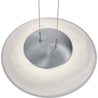 HELL LED-pendellampa Findus, nickel matt/krom