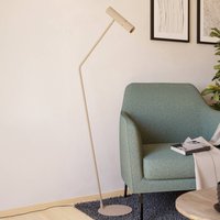 EGLO Caminia LED-golvlampa, höjd 158,5 cm, sandfärgad, stål