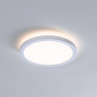 Paulmann Atria Shine LED panel, Ø19cm, white, IP44, 3000K, on/off