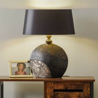 Holländer Mary table lamp, ceramic and chintz, height 50 cm