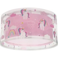 Dalber Kinder-Deckenleuchte UNICORNS, pink, 1-flg.
