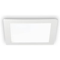 Ideallux Groove square LED downlight 16.8 x 16.8 cm