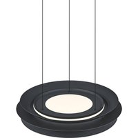 HELL LED-hänglampa Lys, svart, Ø 45 cm, CCT, fjärrkontroll