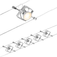 Système de lampes sur câble Paulmann Wire Mac II à 5 lampes, 5 m, chrome