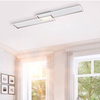 Paul Neuhaus LED-taklampa Amara, två rektanglar, silver