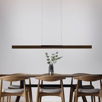 Bopp LED hanging light Nano 2.0, length 140 cm, bronze/black