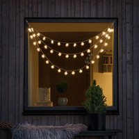 Konstsmide Christmas Rideau lumineux LED, 44 flocons blanc chaud