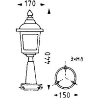 Albert Leuchten Pillar light LANDHAUS 722 S