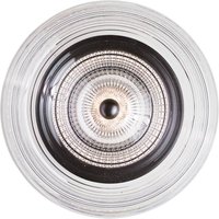LOOM DESIGN LED wall light Glow, black/clear Ø 16 cm acrylic